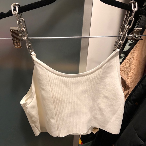Alexander Wang Chain Strap Crop Top - Picture 2 of 3